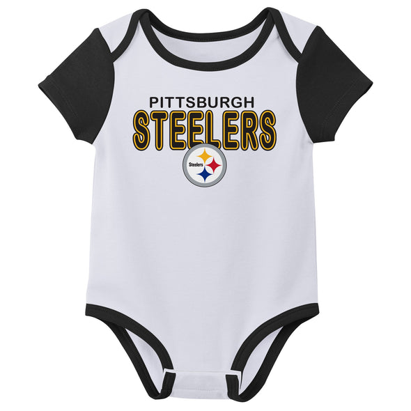 Outerstuff NFL Infant Unisex Pittsburgh Steelers Variety 3-Pack Set