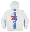 FISLL NBA Men's Philadelphia 76ers Graphic Stripe Hoodie, White