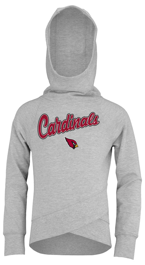 Outerstuff NFL Youth Girls Arizona Cardinals Legend Funnel Neck Hooded Sweashirt