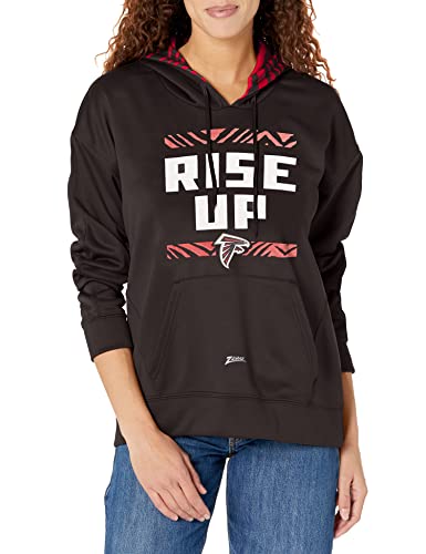 Zubaz NFL Women's Philadelphia Eagles Solid Team Color Hoodie with Zeb –  Fanletic