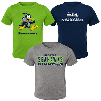 Outerstuff NFL Toddler Seattle Seahawks 3-Pack Short Sleeve T-Shirt