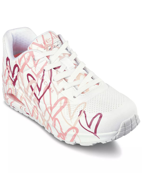 Skechers Women's Uno Lite - Spread the Love, White