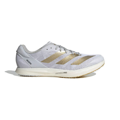 Adidas Unisex Adizero Avanti TYO Tinman Elite Shoes, Cloud White/Gold Metallic/Grey Two