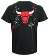 FISLL NBA Men's Chicago Bulls Confetti Tee, Black