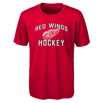 Outerstuff NHL Youth Boys Detroit Red Wings Quick Net Performance T-Shirt