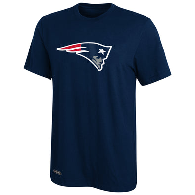 Outerstuff NFL Men's New England Patriots Primary Stadium Logo Tee, Navy