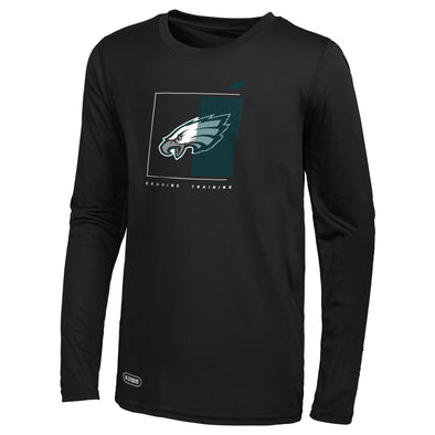 Outerstuff NFL Men's Philadelphia Eagles Too Tough Long Sleeve Dri-Tek T-Shirt