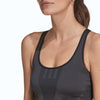 Adidas X Karlie Kloss Women's Seamless Knit Layered Top, Carbon/Black