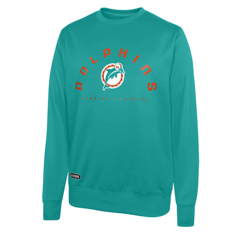 Outerstuff NFL Men's Miami Dolphins Performance Fleece Pullover Sweater