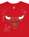 FISLL NBA Men's Chicago Bulls Confetti Tee, Red