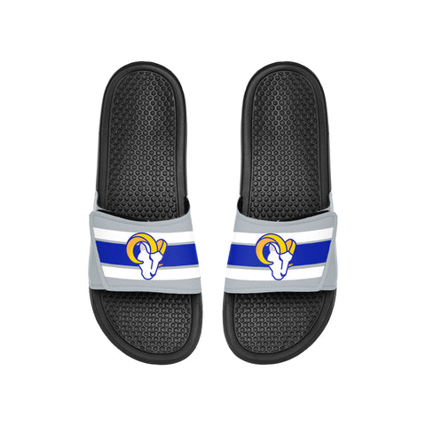 FOCO NFL Youth Los Angeles Rams Legacy Sport Slide Flip Flop Sandals