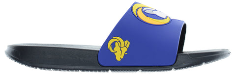 FOCO NFL Men's Los Angeles Rams Cropped Big Logo Raised Slides