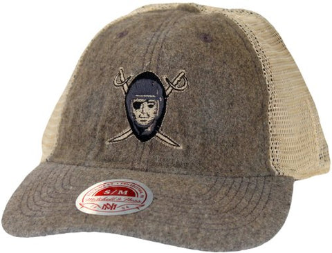Mitchell & Ness Oakland Raiders NFL Men's Melton Flex Cap