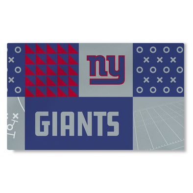 Northwest NFL New York Giants Colorblock Washable Area Living Rug, 36" X 60"