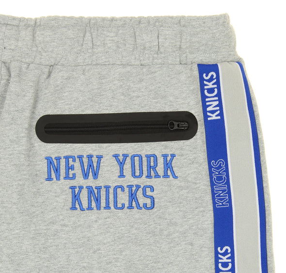 FISLL NBA Men's New York Knicks Chenille Applique Joggers