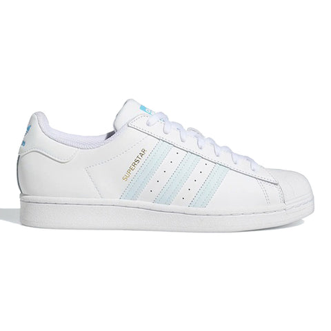 Adidas Originals Men's Superstar Classic Sneaker, White/Sky Tint