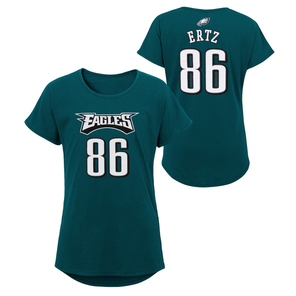 Outerstuff NFL Youth Girls Philadelphia Eagles Zach Ertz #86 Player T-Shirt