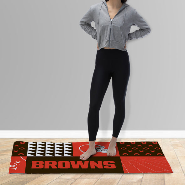 Northwest NFL Cleveland Browns Colorblock Washable Area Living Rug, 36" X 60"