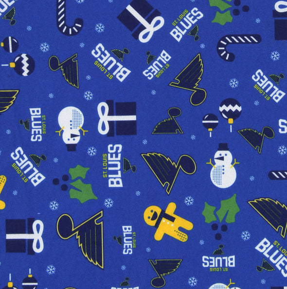 Outerstuff NHL Kids St. Louis Blues Holiday Crew Neck & Pants Pajama Set
