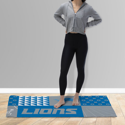 Northwest NFL Detroit Lions Colorblock Washable Area Living Rug, 36" X 60"