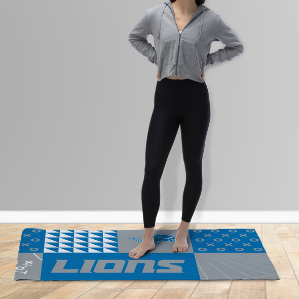 Northwest NFL Detroit Lions Colorblock Washable Area Living Rug, 36" X 60"