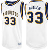 Original Retro Brand NCAA Men's Marquette Golden Eagles #33 Jimmy Butler Tackle Twill Jersey, White