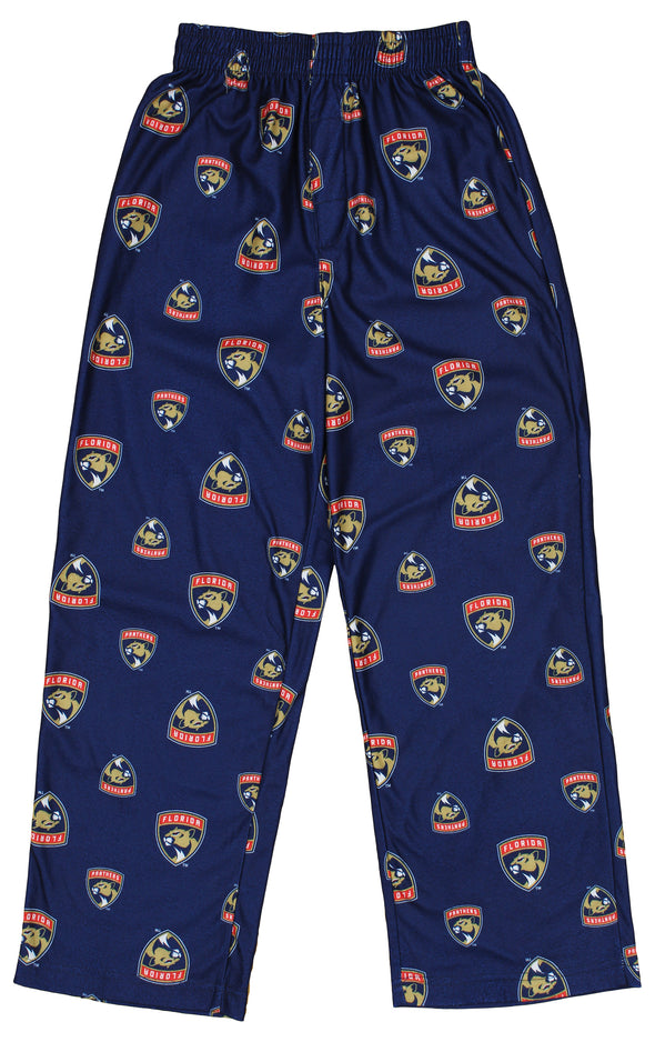 Outerstuff NHL Youth Boys Florida Panthers All-Over-Print Lounge Pajama Pants