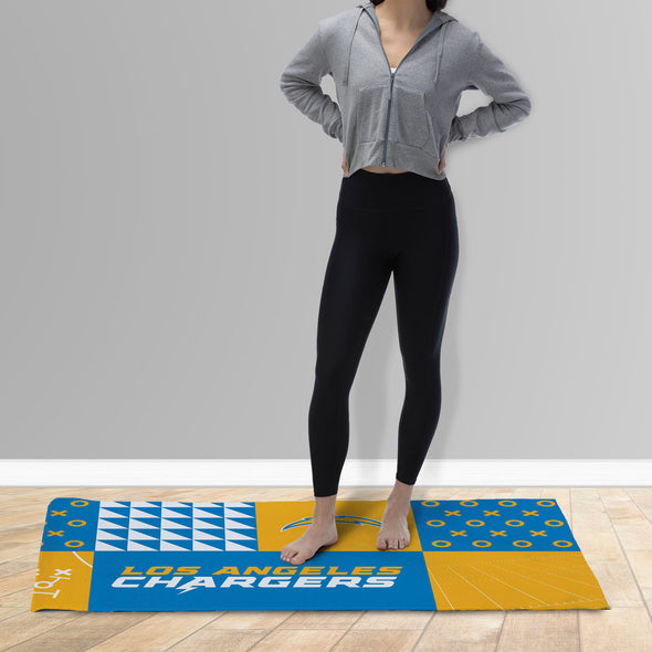 Northwest  NFL 36" X 60" ( 3' x 5' Feet) Washable Area Living Rug , Los Angeles Chargers , Colorblock