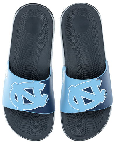 FOCO NCAA Men's North Carolina Tar Heels Cropped Big Logo Raised Slides