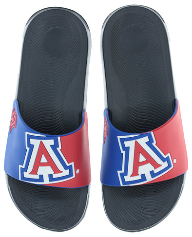 FOCO NCAA Men's Arizona Wildcats Cropped Big Logo Raised Slides