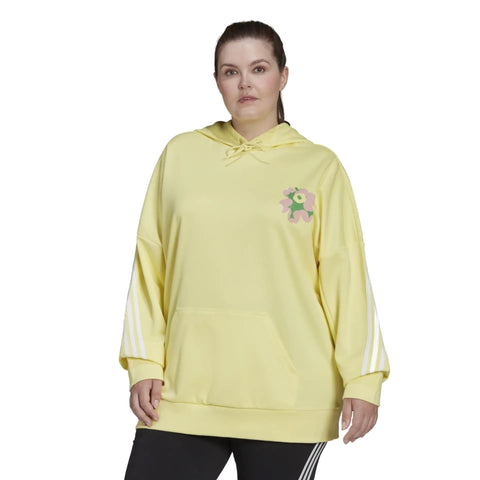 Adidas X Marimekko Women's Plus Size Hoodie, Pearl Citrine