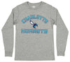 Outerstuff NBA Youth Boys Charlotte Hornets Long Sleeve T-Shirt, Grey