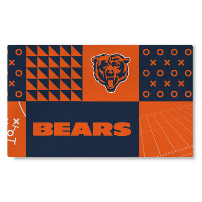 Northwest  NFL Chicago Bears Colorblock Washable Area Living Rug, 36" X 60"