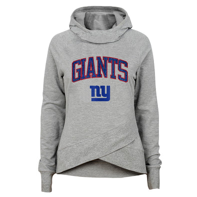 Outerstuff NFL Youth Girls New York Giants Glam Girl Funnel Neck Hoodie