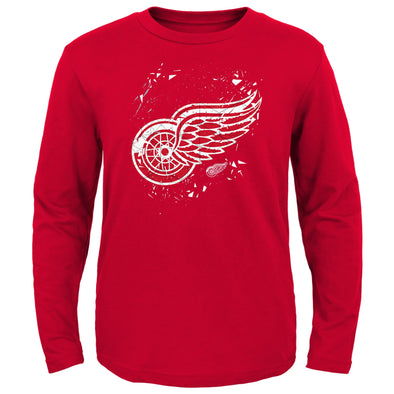 Outerstuff NHL Kids (4-7) Detroit Red Wings Deconstructed Long Sleeve T-Shirt