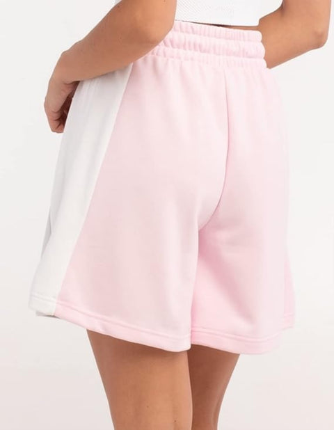 Adidas Women's Originals Colorblock Shorts, Clear Pink