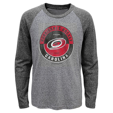 Outerstuff NHL Youth Boys Carolina Hurricanes Rink Splitter Triblend Tee
