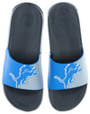 FOCO NFL Men's Detroit Lions Cropped Big Logo Raised Slides