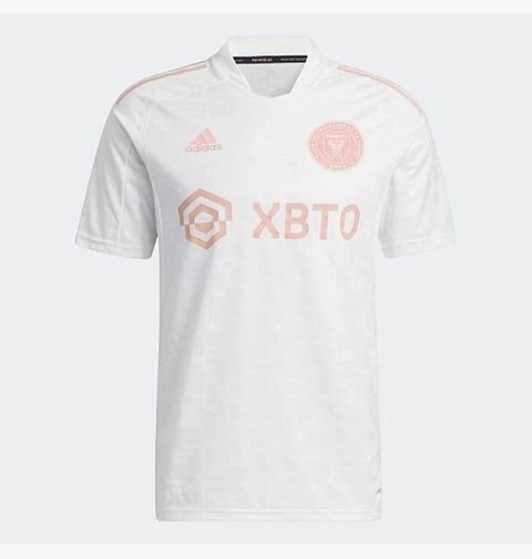 Adidas MLS Men's Inter Miami CF Condivo 21 Soccer Jersey, White/Glow Pink