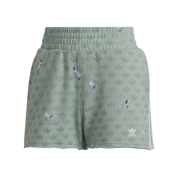 Adidas X Disney Women's Stitch Shorts, Hazy Green