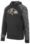 Zubaz NFL Men's Baltimore Ravens Elevated Logo Viper Hoodie