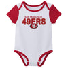 Outerstuff NFL Infant Unisex San Francisco 49ers Variety 3-Pack Set