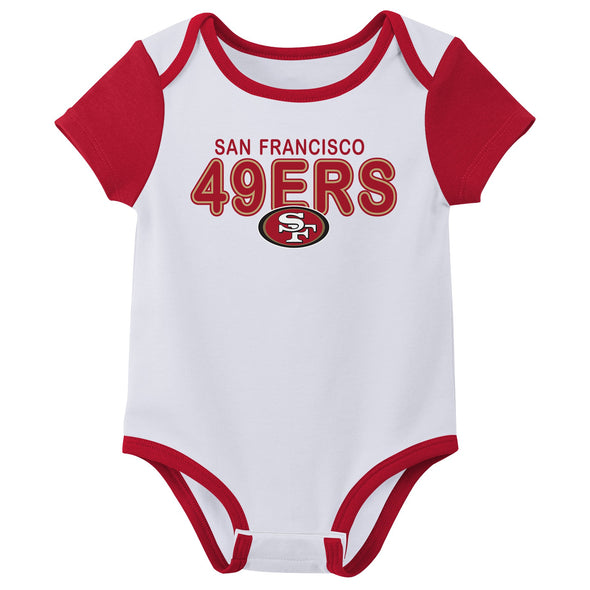 Outerstuff NFL Infant Unisex San Francisco 49ers Variety 3-Pack Set