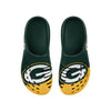FOCO NFL Men's Green Bay Packers 2023 Colorblock Big Logo Clogs