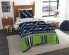 Northwest NFL Seattle Seahawks Rotary Twin Bed In A Bag Set, 64" x 86"