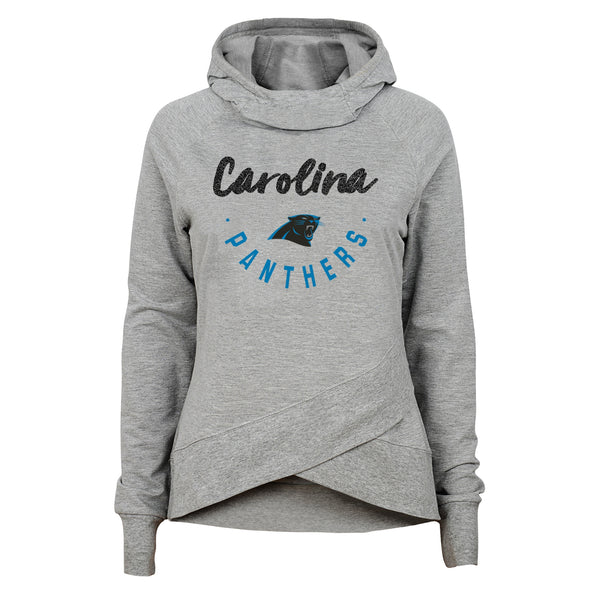 Outerstuff NFL Youth Girls Carolina Panthers Charge Funnel Neck Hooded Sweatshirt