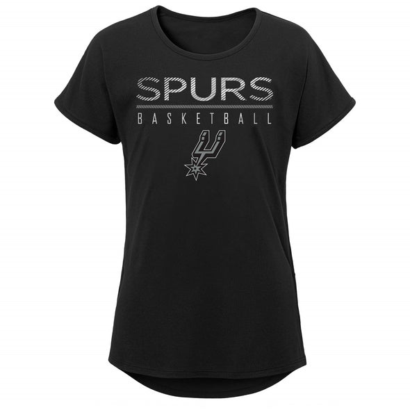 Outerstuff NBA Youth Girls San Antonio Spurs Single Path Short Sleeve T-Shirt