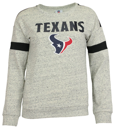 Outerstuff NFL Youth Girls Houston Texans Fleece Crew Neck Top With Team Logo