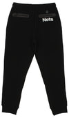 FISLL NBA Men's Brooklyn Nets Solid Fleece Jogger, Black