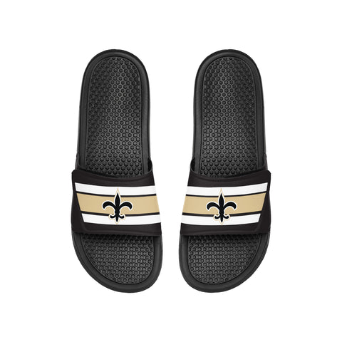 FOCO NFL Youth New Orleans Saints Legacy Sport Slide Flip Flop Sandals